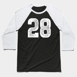 Rough Number 28 Baseball T-Shirt